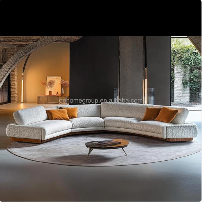 أريكة غرفة المعيشة الحد الأدنى تصميم الأزياء الإيطالية للاسترخاء والراحة في وقت الفراغ 3