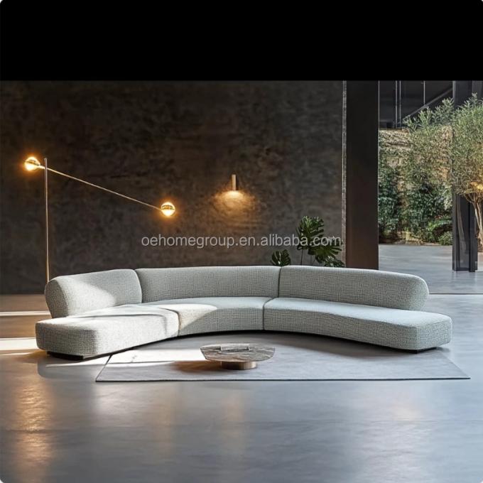أريكة غرفة المعيشة الحد الأدنى تصميم الأزياء الإيطالية للاسترخاء والراحة في وقت الفراغ 5