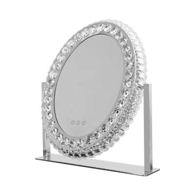 LED Light Up Makeup Mirror Crystal Vanity Mirror أسلوب هوليوود