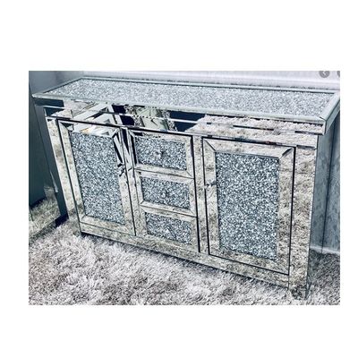 طاولة طعام ذات مرآة زجاجية معاصرة أثاث التصميم الحديث لمنزل حديث ومتطور