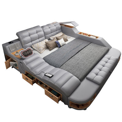 ISO9001 King Queen Size Platform إطار السرير أثاث غرفة النوم متعددة الوظائف