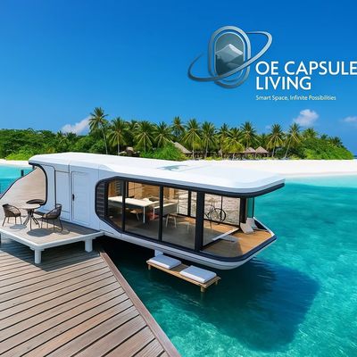 كبسولة نوم حاوية منزل مفهوم المستقبل